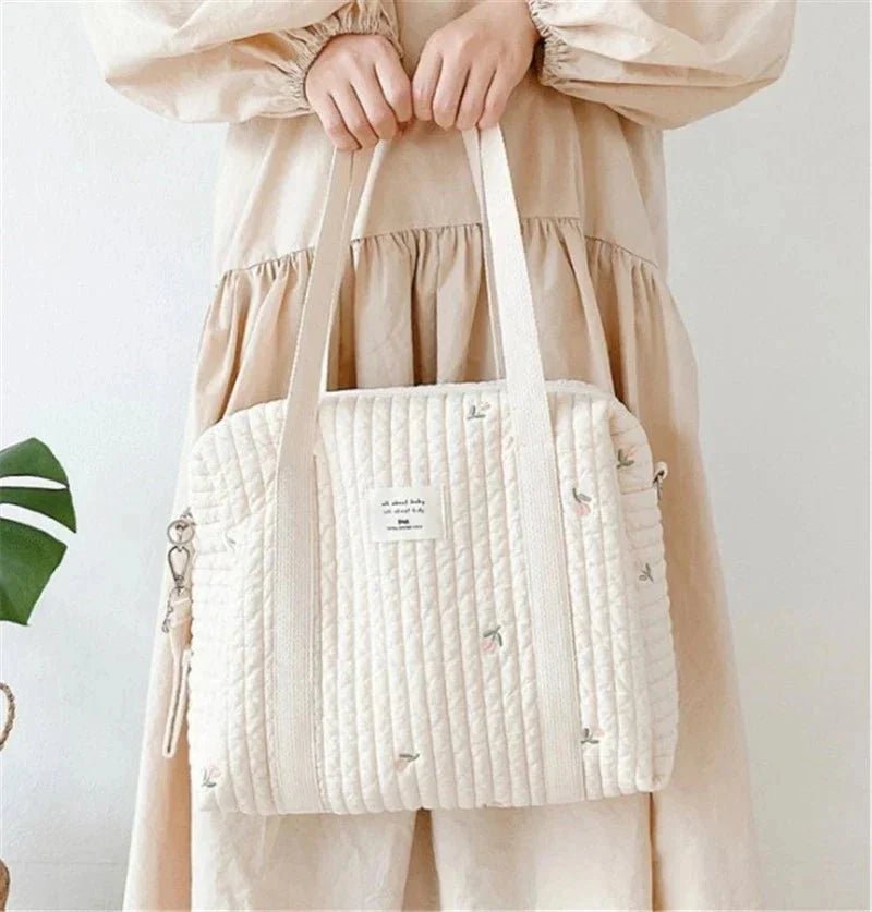 Sac à Langer - MamHandbags™ - Tulipes - Mombebebrave.com