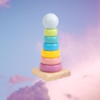 Jouet en Bois - WoodenToys™ - Tour Macaron - Bébé Ludique