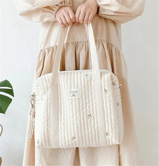 Sac à Langer - MamHandbags™ - Tulipes - Mombebebrave.com